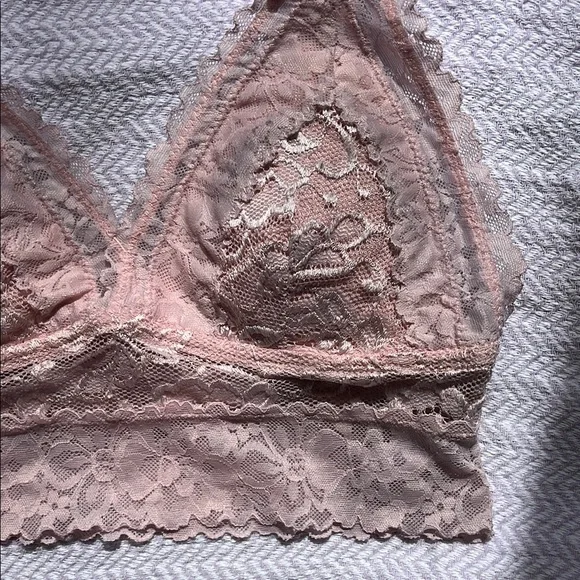Lace Bralette in Soft Pink size small - Picture 6 of 11